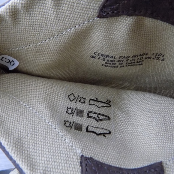 JShoes Corral Fab Leather Western Boots - Picture 7 of 8